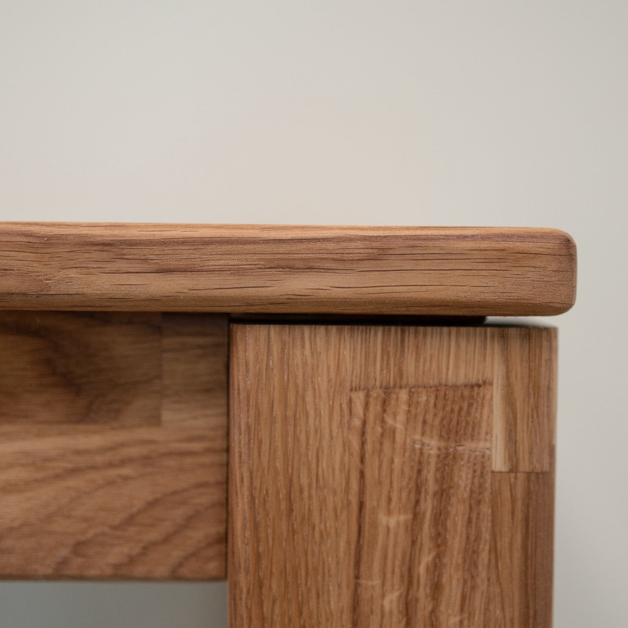 NordicStory Banco de madera maciza de roble "Mauritz 4"